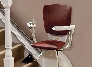 Salvaescaleras de asiento TK Access en alquiler para escaleras rectas